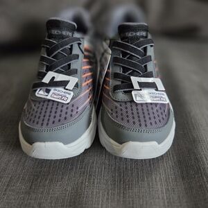 Skechers Athletic Sneaker - Black with Orange Accent